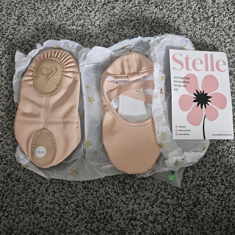 Elle Peach Kids Ballet Slippers